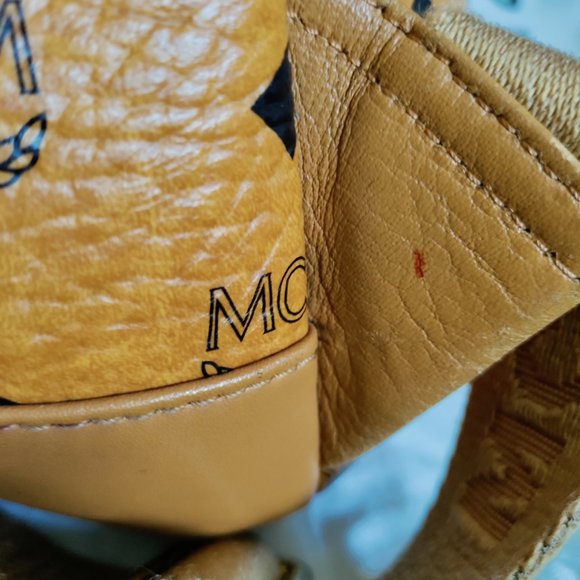 MCM Backpack Cognac w/ Front Studs (Unisex, One Size) main image 6
